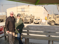 Keith and Jula at Camp Phoenix Afghanistan